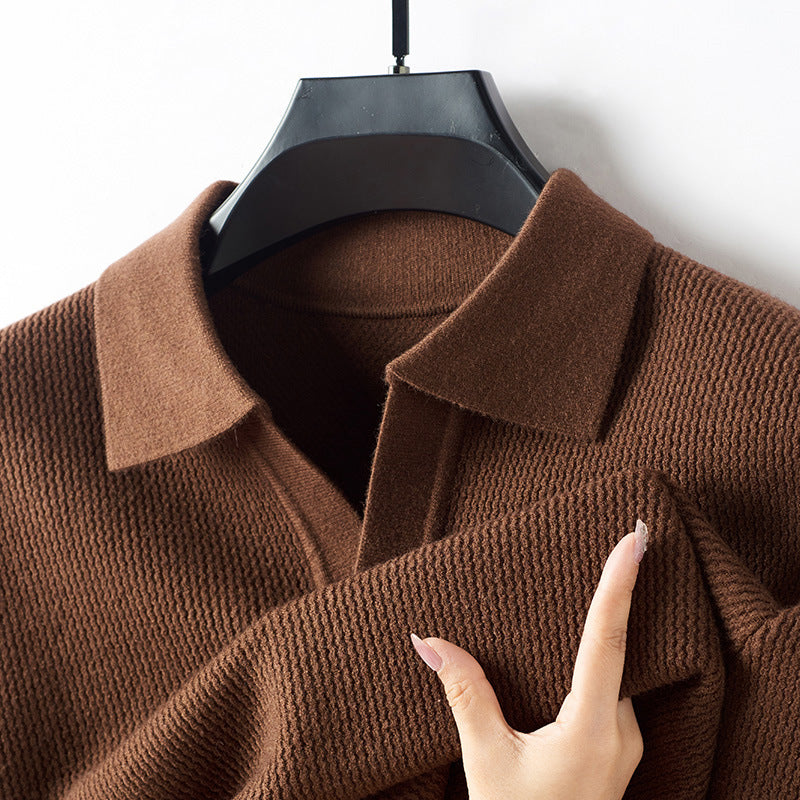 Lorenzo Vitali Knit Polo Sweater Ash & Harbor