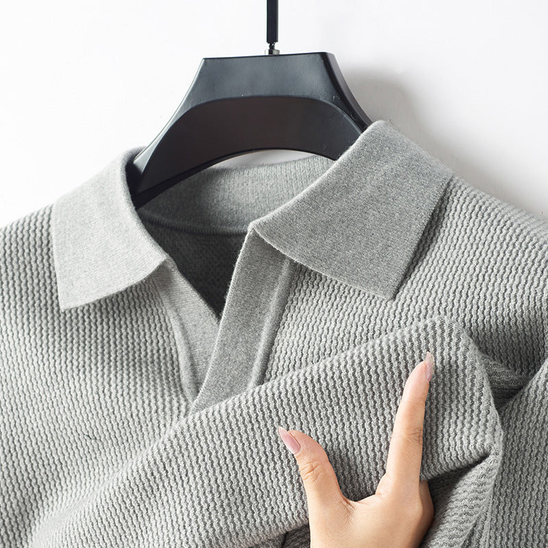 Lorenzo Vitali Knit Polo Sweater Ash & Harbor