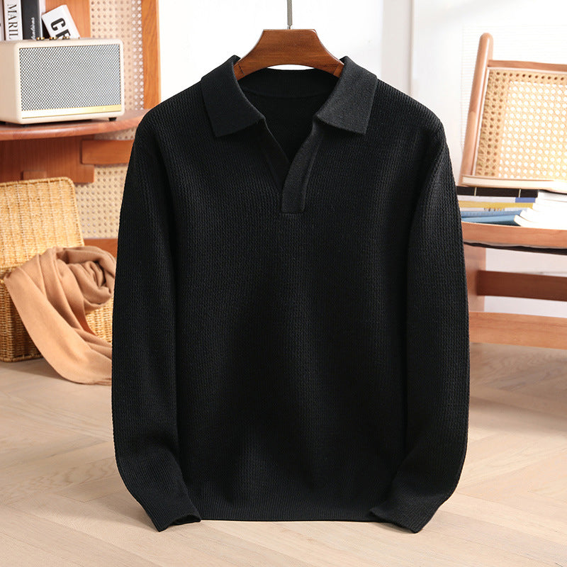 Lorenzo Vitali Knit Polo Sweater Ash & Harbor