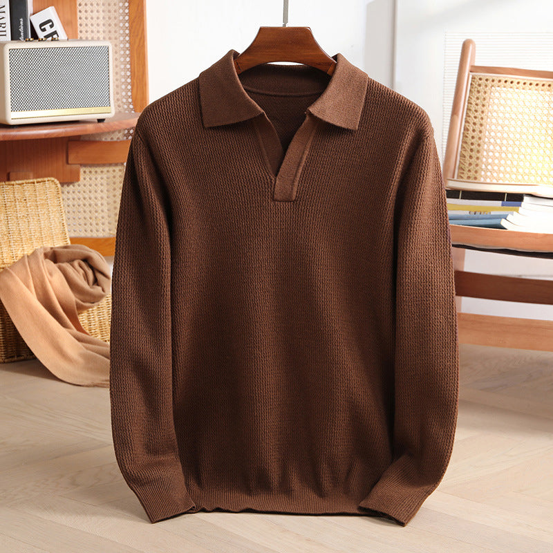 Lorenzo Vitali Knit Polo Sweater Ash & Harbor