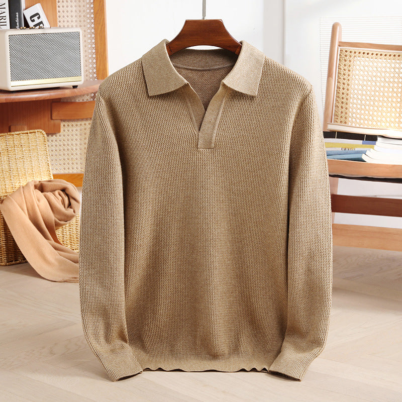 Lorenzo Vitali Knit Polo Sweater Ash & Harbor