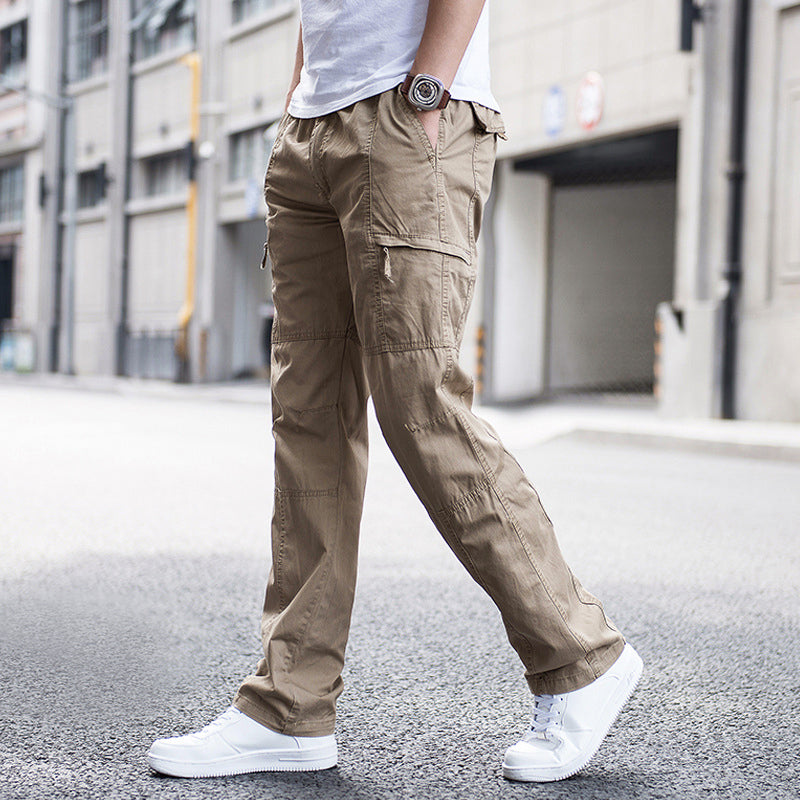 Lorenzo Vitali Lightweight Cotton Cargo Pants Ash & Harbor