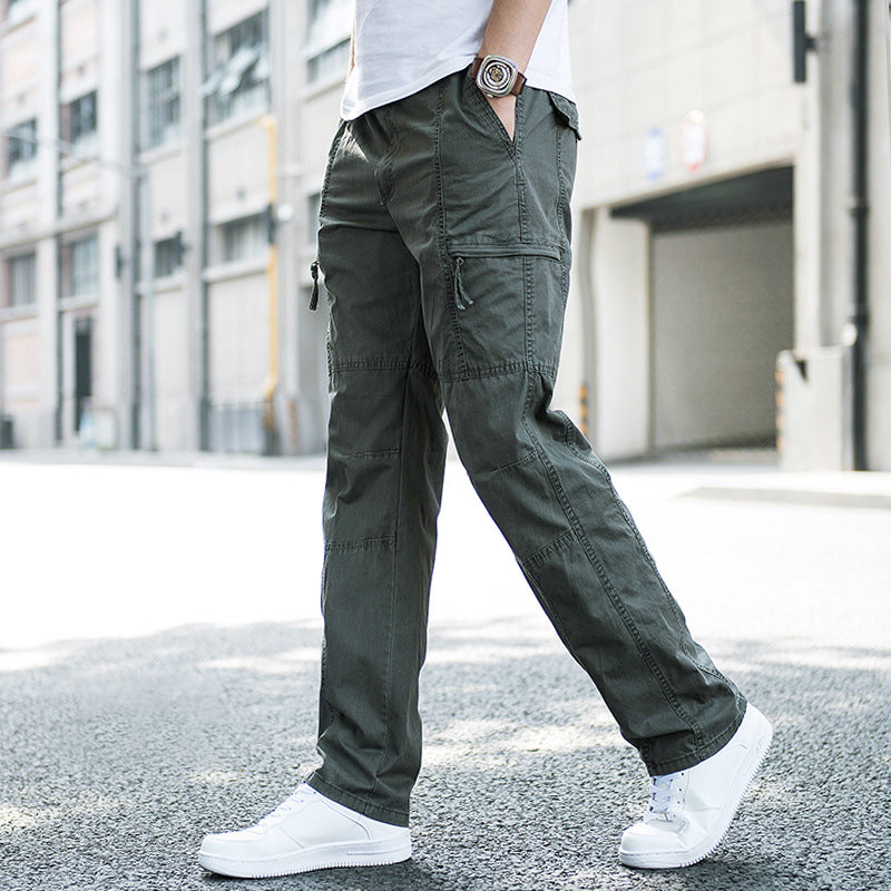Lorenzo Vitali Lightweight Cotton Cargo Pants Ash & Harbor