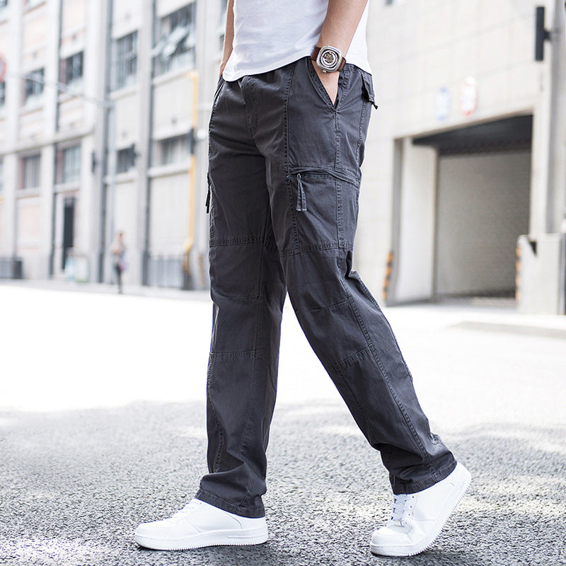 Lorenzo Vitali Lightweight Cotton Cargo Pants Ash & Harbor