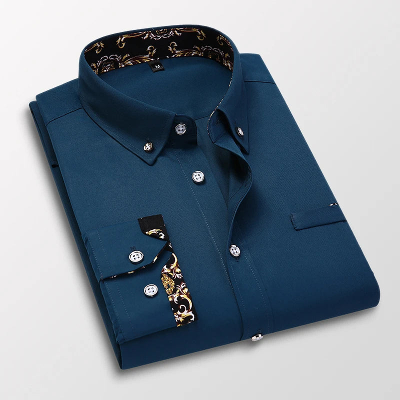 Lorenzo Vitali Luxe Cotton Shirt Ash & Harbor