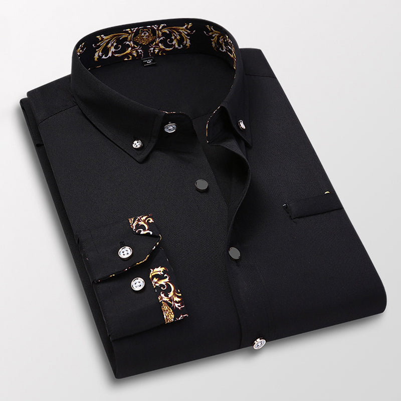 Lorenzo Vitali Luxe Cotton Shirt Ash & Harbor