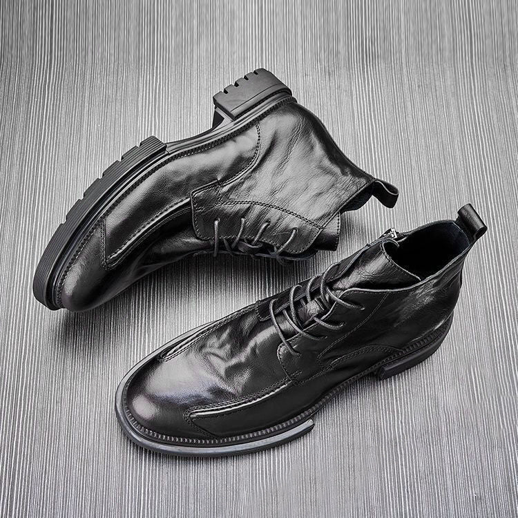 Lorenzo Vitali Retro Ankle Boots with Chunky Sole Ash & Harbor