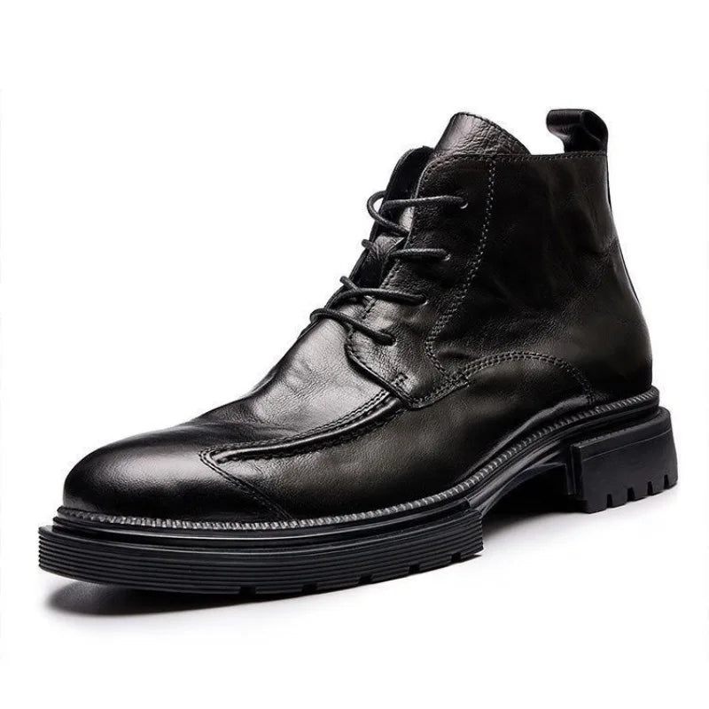 Lorenzo Vitali Retro Ankle Boots with Chunky Sole Ash & Harbor