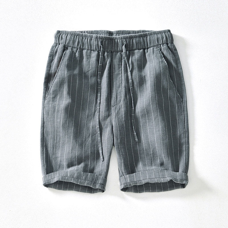 Lorenzo Vitali Riva Linen Shorts Ash & Harbor