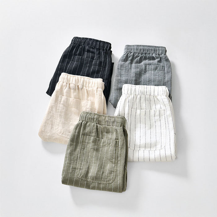 Lorenzo Vitali Riva Linen Shorts Ash & Harbor