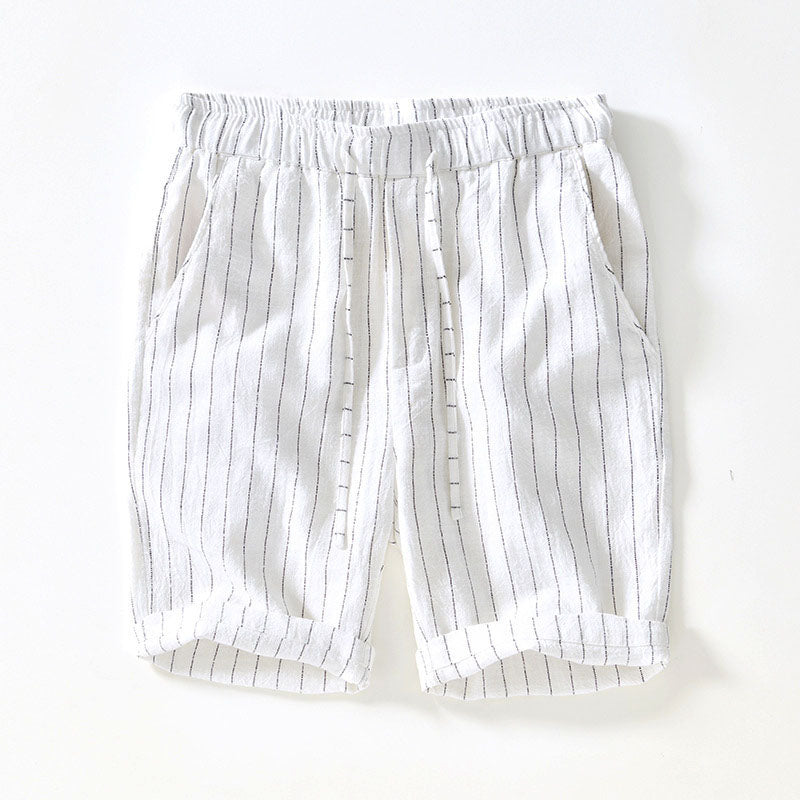 Lorenzo Vitali Riva Linen Shorts Ash & Harbor