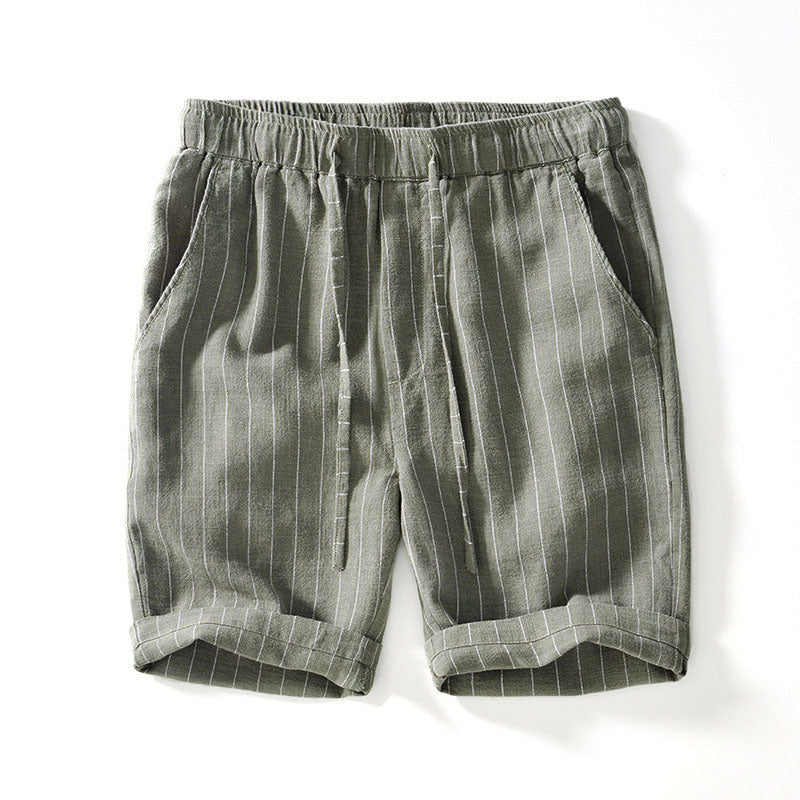 Lorenzo Vitali Riva Linen Shorts Ash & Harbor
