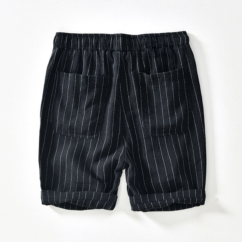 Lorenzo Vitali Riva Linen Shorts Ash & Harbor