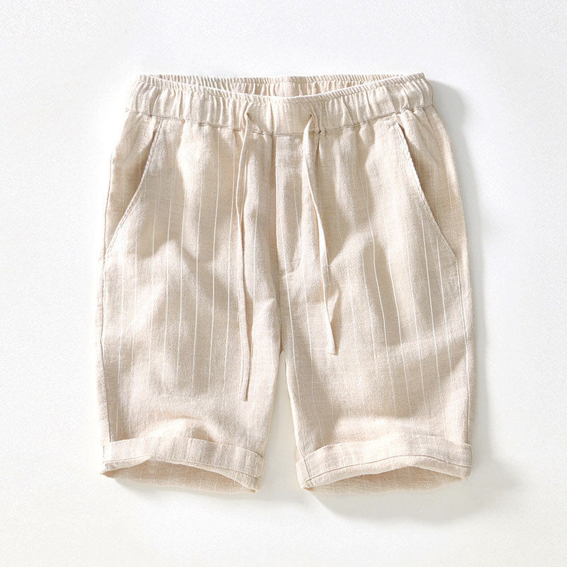 Lorenzo Vitali Riva Linen Shorts Ash & Harbor