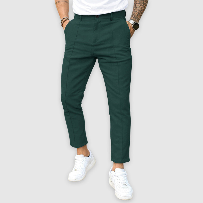 Lorenzo Vitali Tailored Pants with Straight Fit Ash & Harbor
