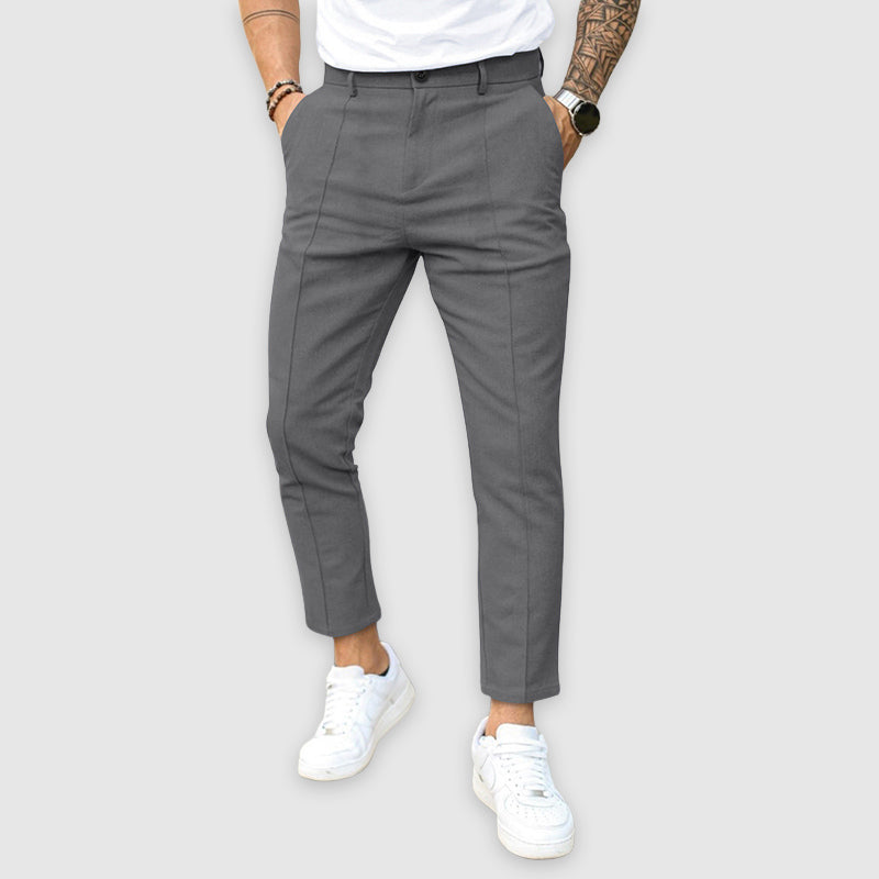 Lorenzo Vitali Tailored Pants with Straight Fit Ash & Harbor