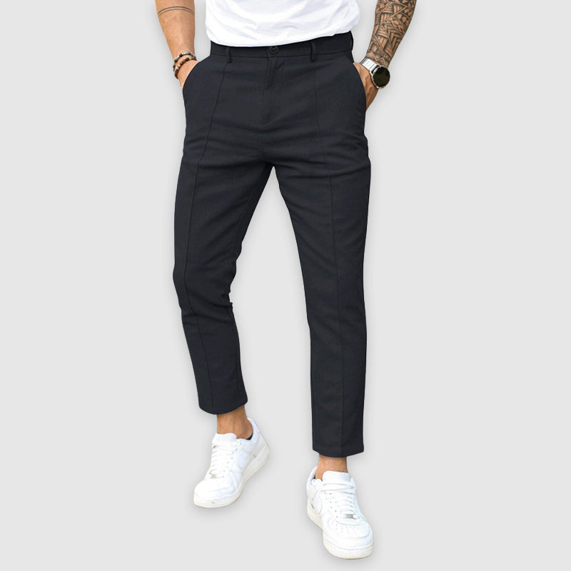 Lorenzo Vitali Tailored Pants with Straight Fit Ash & Harbor
