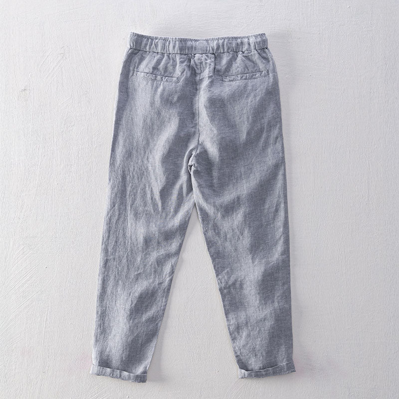 Lorenzo Vitali Isola Linen Pants Ash & Harbor