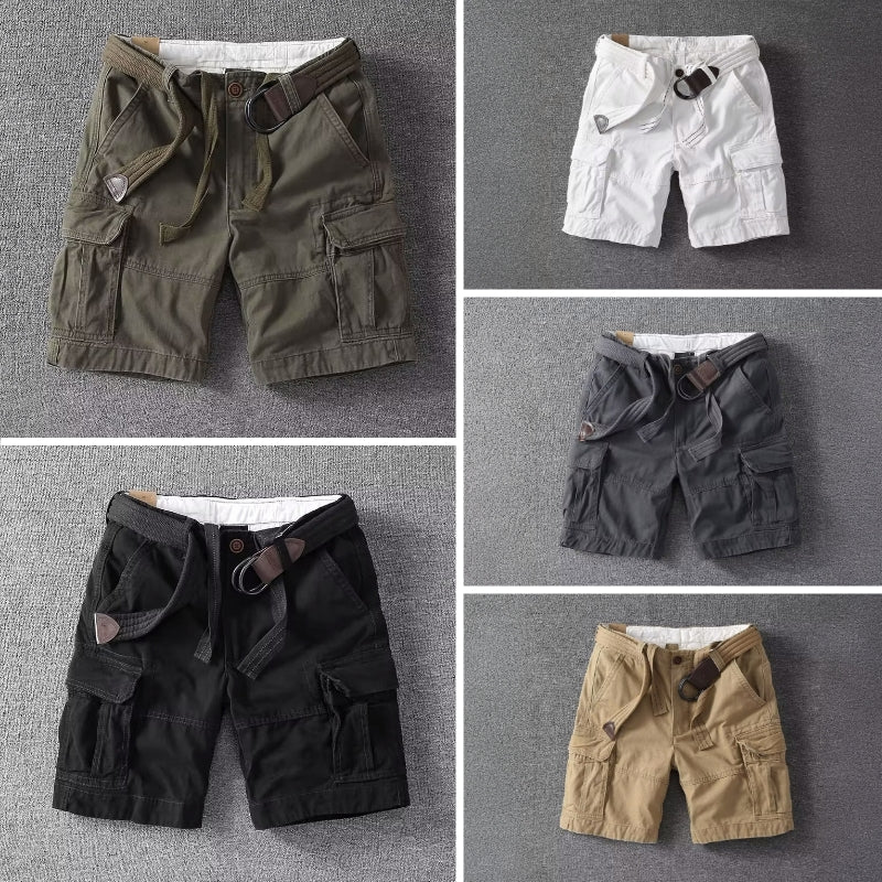 Lorenzo Vitali Palermo Cargo Shorts Ash & Harbor