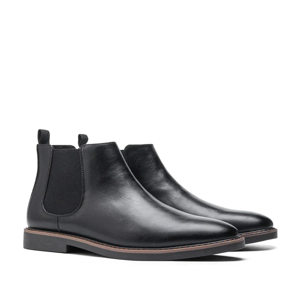 Marco Bianchi Earthtone Classic Chelsea Boots Ash & Harbor
