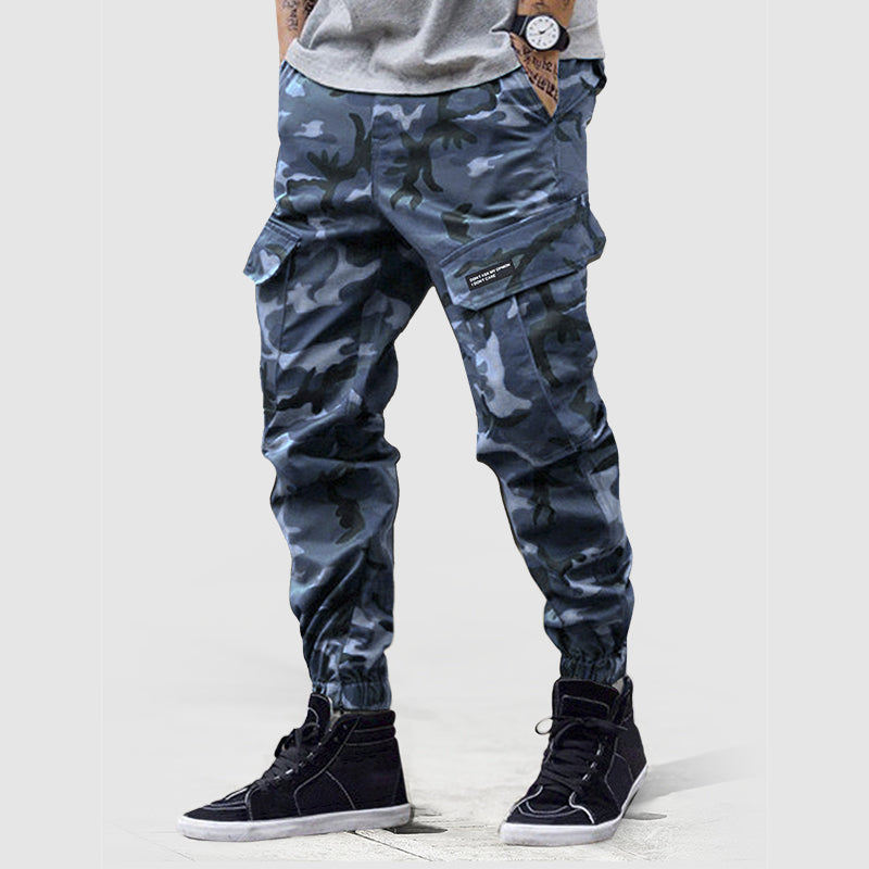 Men’s Cargo Joggers in Camouflage Print Ash & Harbor