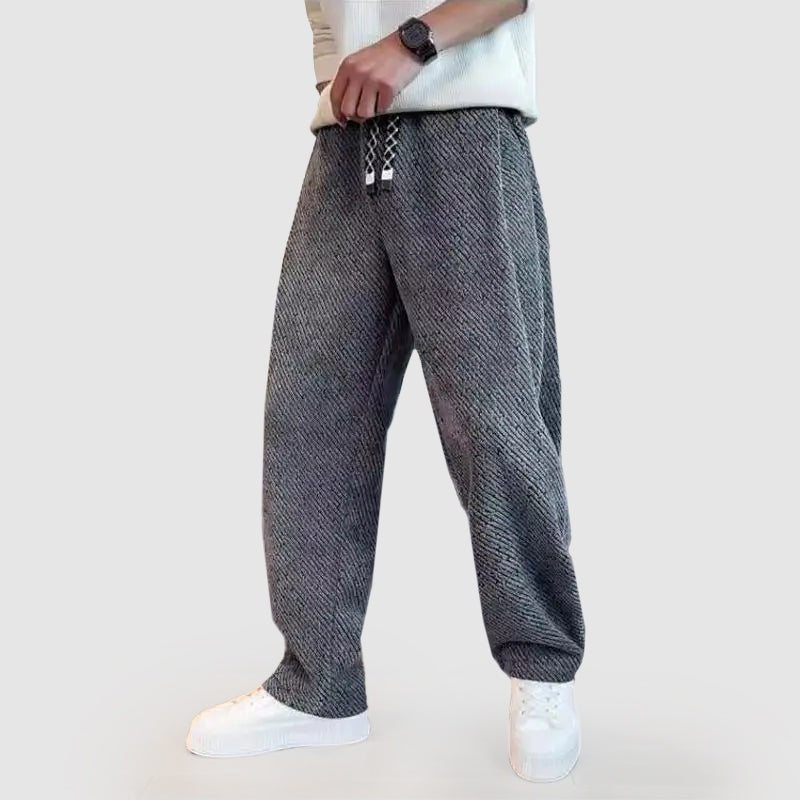 Men’s Casual Wide-Leg Drawstring Pants Ash & Harbor