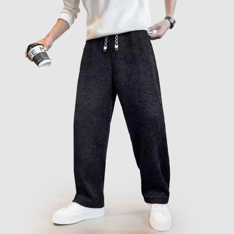 Men’s Casual Wide-Leg Drawstring Pants Ash & Harbor
