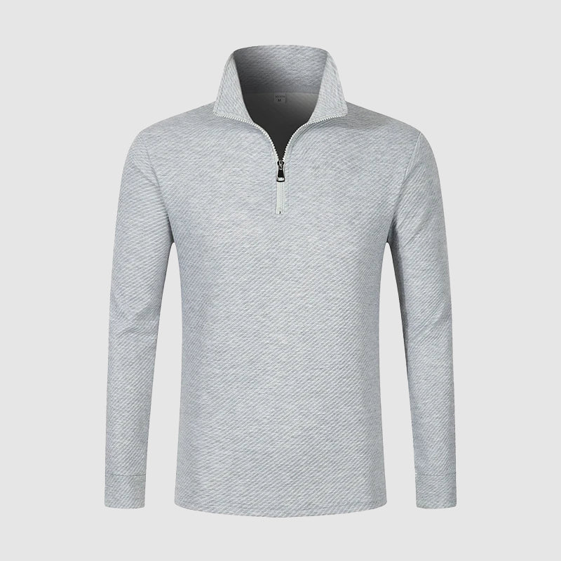 Men’s Long-Sleeve Zip-Collar Top Ash & Harbor