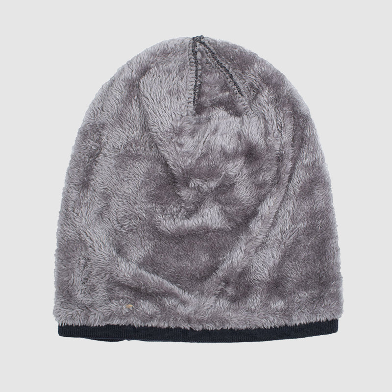 Men’s Textured Knit Beanie with Fleece Lining Ash & Harbor
