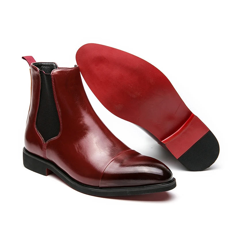 Orrin Signature Leather Chelsea Boots Ash & Harbor