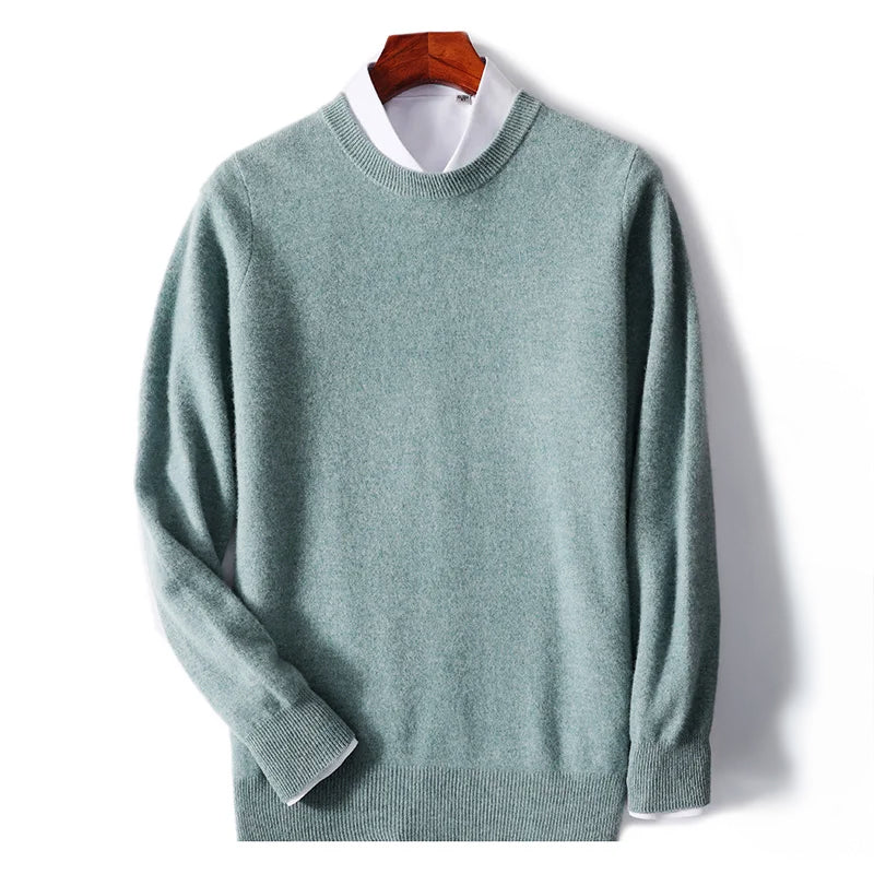 PureWool Men’s Crew Neck Sweater Ash & Harbor