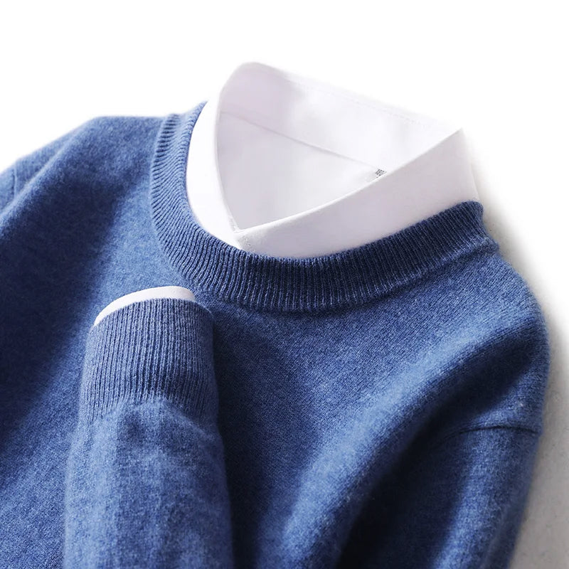 PureWool Men’s Crew Neck Sweater Ash & Harbor