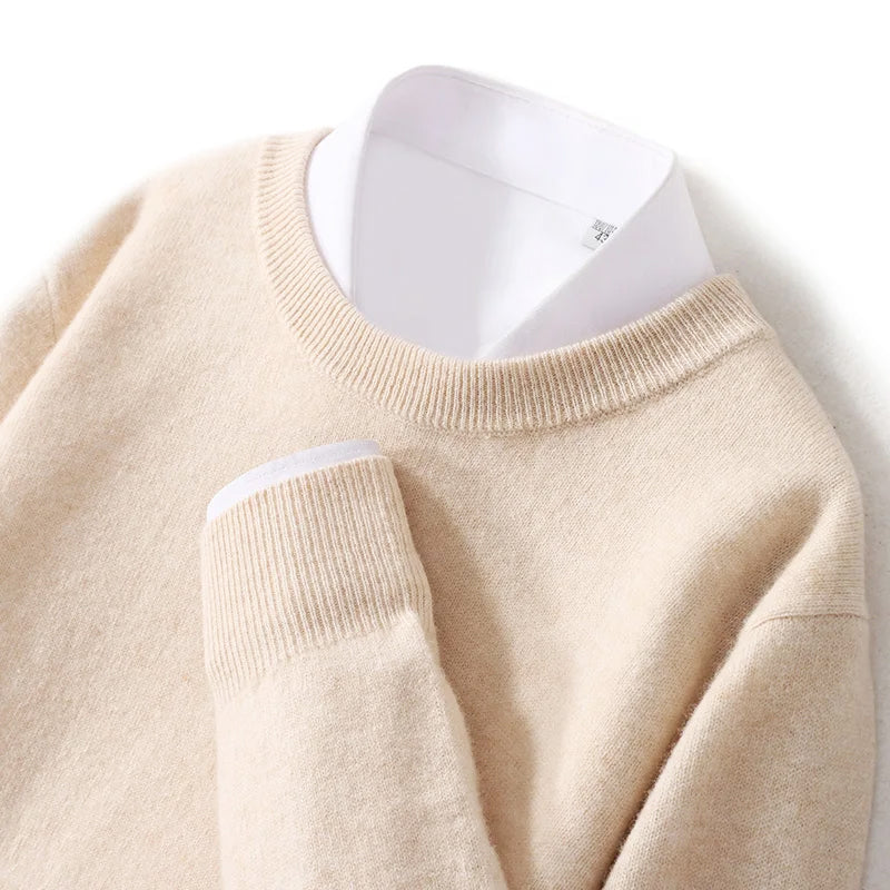 PureWool Men’s Crew Neck Sweater Ash & Harbor