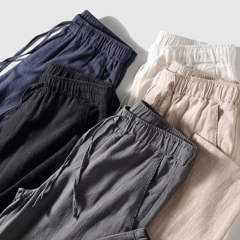 Roberto Russo Breeze Linen Pants Ash & Harbor