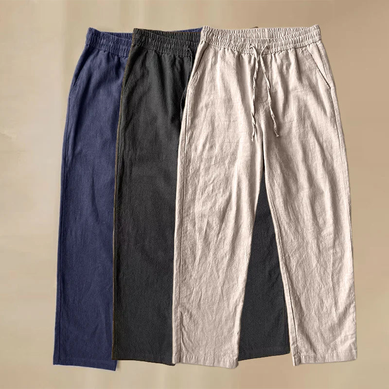 Roberto Russo Breeze Linen Pants Ash & Harbor