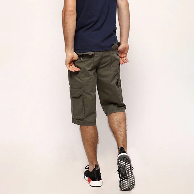 Roberto Russo Cargo Shorts with Side Pockets Ash & Harbor