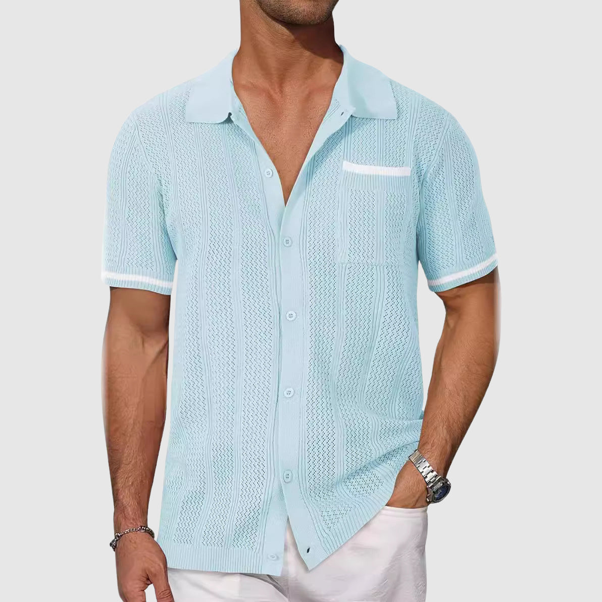 Roberto Russo Coastal Drift Shirt Ash & Harbor