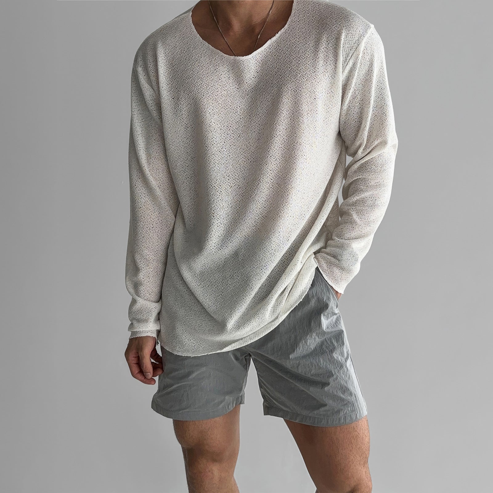 Roberto Russo Coastline Breezy Shirt Ash & Harbor