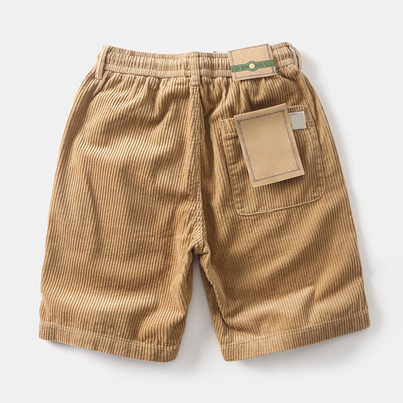 Roberto Russo Corduroy Drawstring Shorts Ash & Harbor