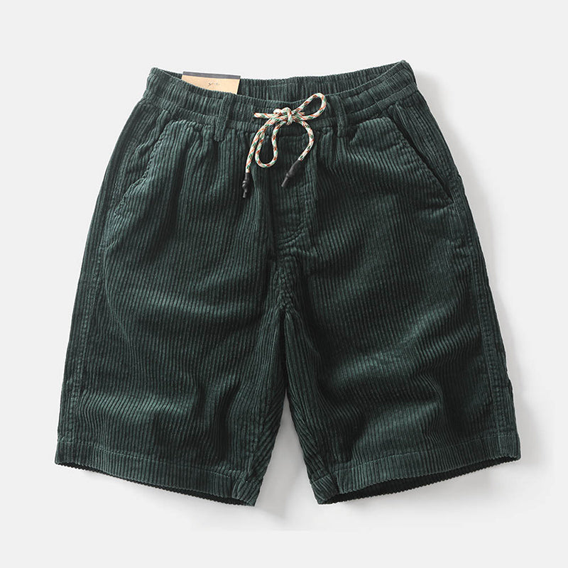 Roberto Russo Corduroy Drawstring Shorts Ash & Harbor