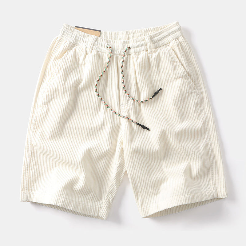 Roberto Russo Corduroy Drawstring Shorts Ash & Harbor