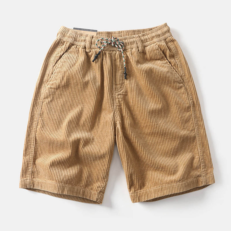 Roberto Russo Corduroy Drawstring Shorts Ash & Harbor