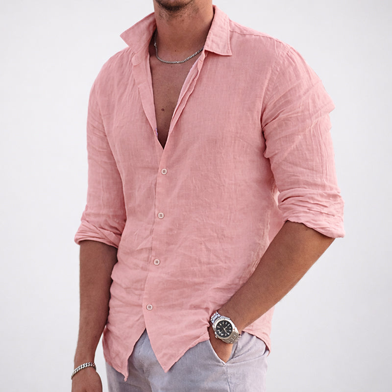 Roberto Russo Cotton Summer Shirt Ash & Harbor
