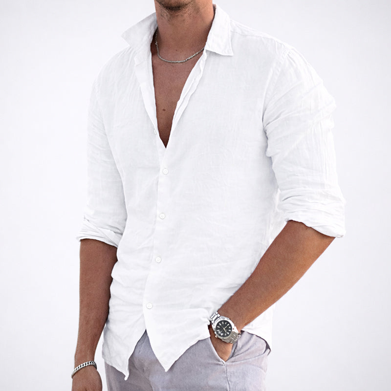 Roberto Russo Cotton Summer Shirt Ash & Harbor