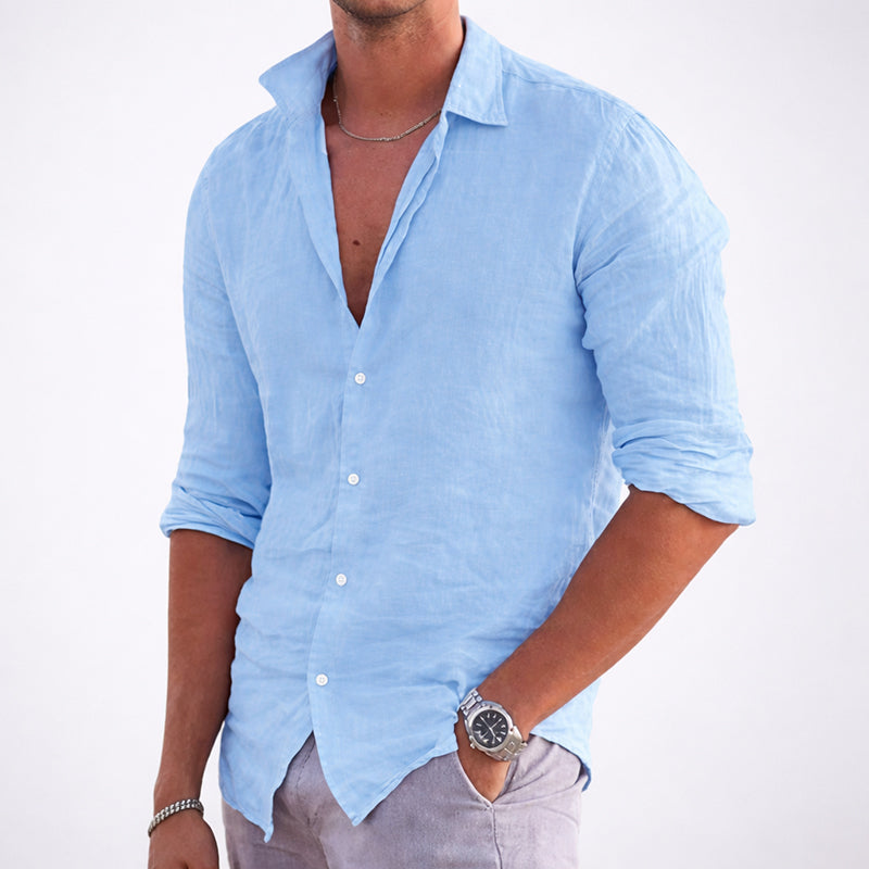 Roberto Russo Cotton Summer Shirt Ash & Harbor