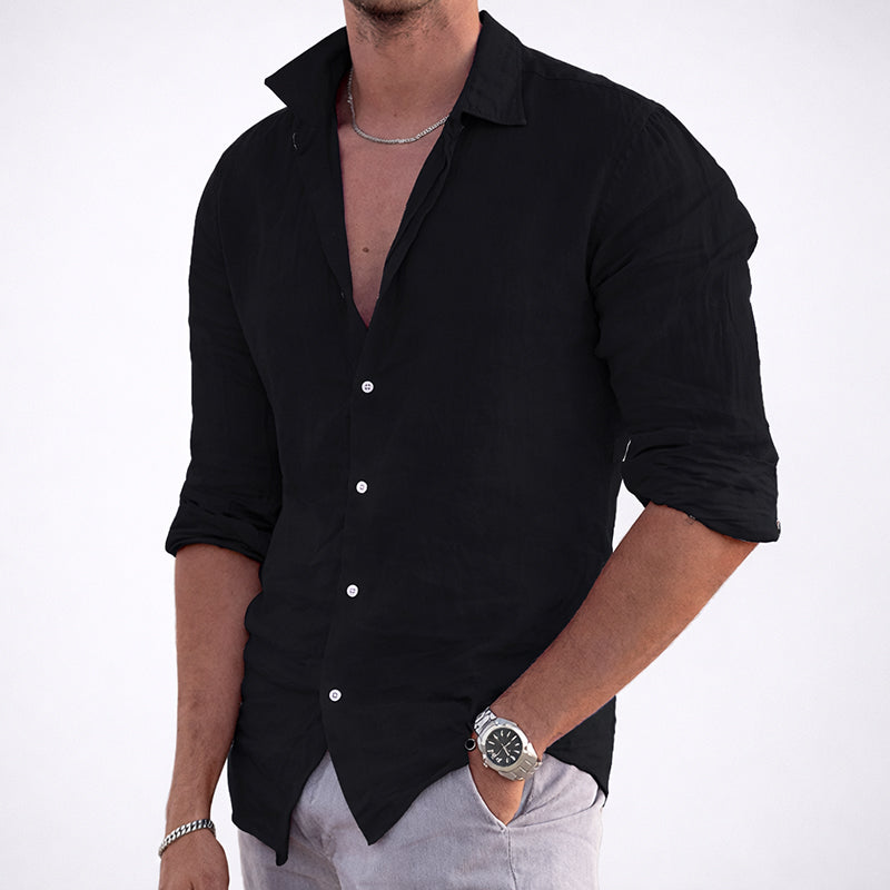 Roberto Russo Cotton Summer Shirt Ash & Harbor