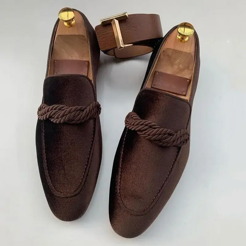 Roberto Russo L'Élégance Velours Loafers Ash & Harbor