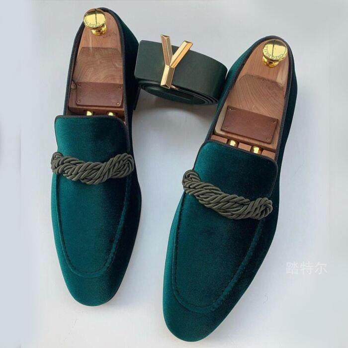 Roberto Russo L'Élégance Velours Loafers Ash & Harbor