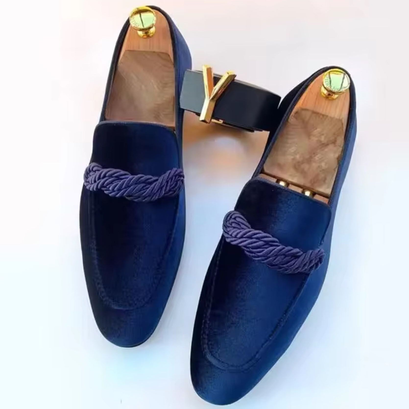 Roberto Russo L'Élégance Velours Loafers Ash & Harbor