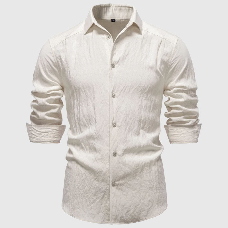 Roberto Russo Long Sleeve Button Up Shirt Ash & Harbor
